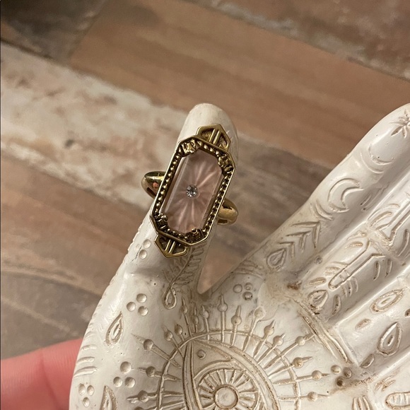 Avon Jewelry - Elegant Gold and Pink Ring